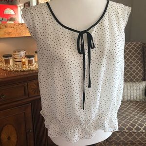 Loft polka dot blouse
